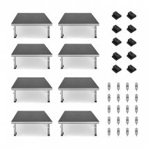 G4M Compact Stage with Folding Adjustable Legs 2m x 4m