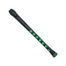 Nuvo Recorder+ with Hard CaseGerman Fingering Black and Green