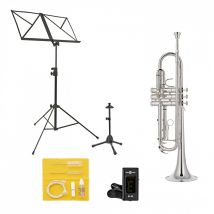 Elkhart 100TRS Student Trumpet Package Silver