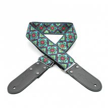 DSL JAC20 Jacquard Series Guitar Strap 2 April Blue