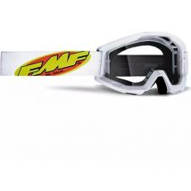 Masque cross POWERCORE Core White - Clear Lens FMF
