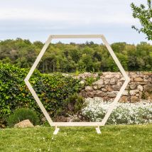 Arche Mariage Bois Hexagonale 1,60 M