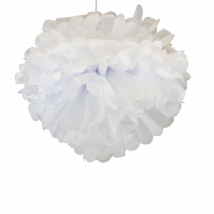 Deco Mariage, Fête, Anniversaire Pompons Blanc 50Cm (Lot De 4 Pièces)