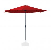 Parasol Droit Octogonal Rouge 270 cm