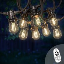 Guirlande Guinguette 30M Filament LED 30 Bulbes Dimmables