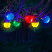 Guirlande Guinguette IP65 10M 20 Bulbes Multicolores