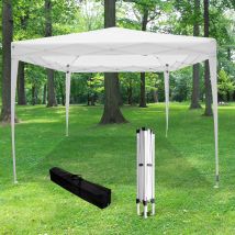 Tonnelle pliante 3x3m 160g/m2 Blanche