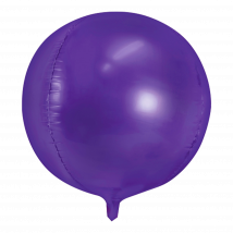 Ballon Rond Aluminium violet 40cm