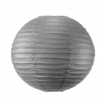 Boule papier 40cm Gris