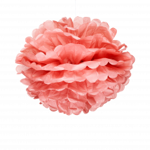 Pompons Rose Blush 40cm x2