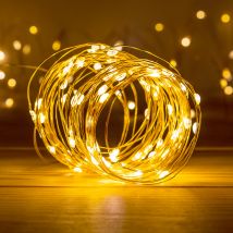 Guirlande 80 Micro Led De Couleur Or 8 m