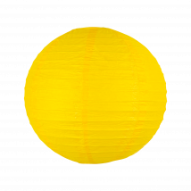 Boule papier 30cm Jaune