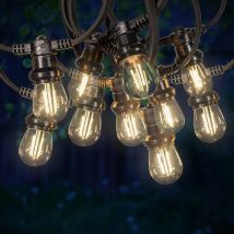 Guirlande Guinguette 50M Filament LED 100 Bulbes