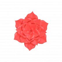 Fleur En Papier Gardénia Rouge 20 cm