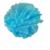 Décoration De Mariage & Fête Pompons Turquoise 50 Cm (Lot De 4 Pièces)