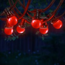 Guirlande Guinguette Rouge 10 m