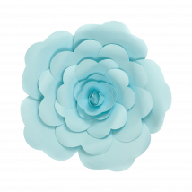 Fleur En Papier Rose Turquoise 30 cm