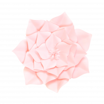 Fleur En Papier Gardénia Rose Pâle 30 cm