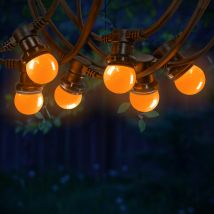 Guirlande Guinguette Orange 10 m