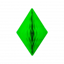 Cristal alvéolé 30 cm Vert