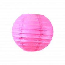 Boule papier 10cm Fuchsia