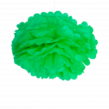 Pompons Vert d'eau 40cm x2
