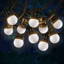 Guirlande Guinguette IP65 50M 100 Bulbes Blancs