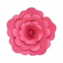 Fleur En Papier Rose Fuchsia 30 cm