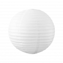 Boule papier 30cm Blanc