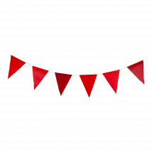 Guirlande papier Rouge