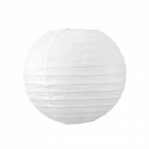 Boule papier 20cm Blanc