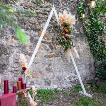Arche Mariage Bois Triangle 2,15 M