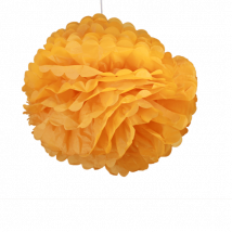 Deco Pour Mariage, Fête, Anniversaire Pompons Orange 50Cm (Lot De 4 Pièces)