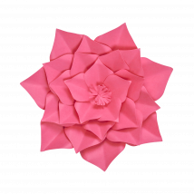 Fleur En Papier Gardénia Fuchsia 30 cm