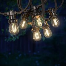 Guirlande Guinguette 10M Filament LED 20 Bulbes