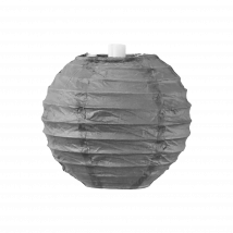 Boule papier 10cm Gris