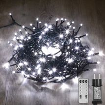 Guirlande Lumineuse 34m Câble Noir 300 Leds Blanc froid