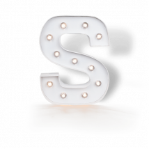 Lettre Lumineuse S