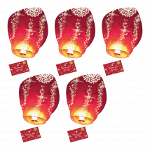 Lot de 5 Lettres au Père Noël volante