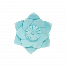 Fleur En Papier Clématite Turquoise 20 cm