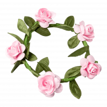 Marque Place Couronne de Roses Rose x4