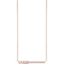 Ladies Guess Rose Gold Plated Linear Necklace