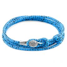 Anchor & Crew Sterling Silver Blue Noir Dundee Bracelet