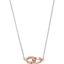 The Classics Interlink Silver & Rose Gold Necklace