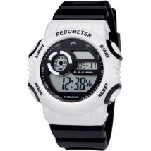 Unisex Head White Plastic/Resin and Black Rubber Strap Montreal watch