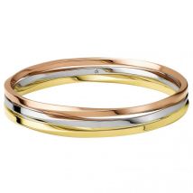 Ladies CALVIN KLEIN Two-tone steel/gold plate Extra Small Exclusive Bangle