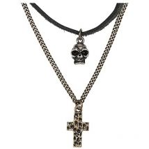 Icon Brand Stainless Steel Two Timer Necklace