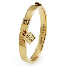 Ladies Juicy Couture PVD Gold plated Jc Padlock Bangle