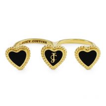 Ladies Juicy Couture PVD Gold plated Size L.5 Hearts