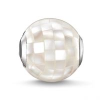 THOMAS SABO Karma Beads White Mother Of Pearl Faceted Bead